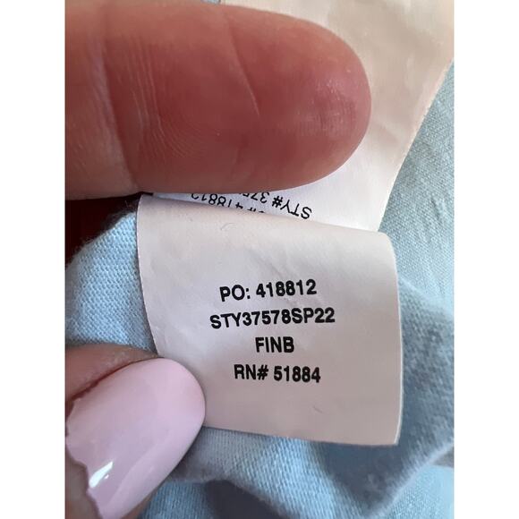 PATAGONIA WOMENS P-6 ORGANIC COTTON TANK FIN BLUE STY37578 SIZE MEDIUM - Picture 6 of 8